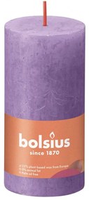 Bolsius Stompkaarsen Shine 8 st rustiek 100x50 mm levendig violet