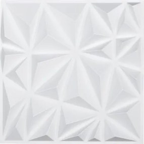 VEVOR 3D Wandpanelen Set van 33, 30x30 cm PVC Modern Minimalistisch Wandbekleding, 2,97 m² Dekking, Wanddecoratie, Interieurontwerp voor Plafond, Slaapkamer, Woonkamer en Speelkamer, Mat Wit