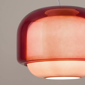 Hanglamp van gekleurd glasØ30,5 cm, KINOKO