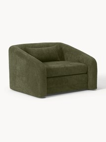 Slaapfauteuil Eliot uit teddy-bouclé