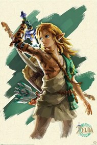 Poster The Legend Of Zelda: Tears Of The Kingdom - Link Unleashed, (61 x 91.5 cm)