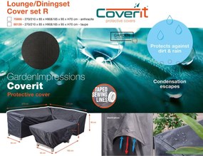 Garden Impressions Lounge dining beschermhoes R 270x210xH85/90 en 165x95xH70