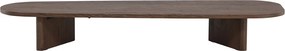 Lange Organische Salontafel Mocca - 55 X 180cm.