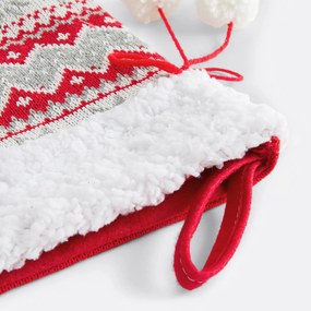 Decoratieve kerstsok met print, CASPAR