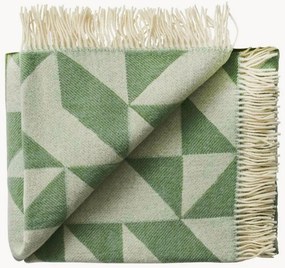 Wollen plaid Twist met franjes