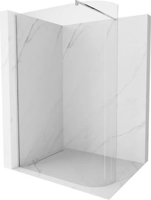 Mexen Kioto-R ronde douchewand Walk-in 130 x 200 cm, transparant 8 mm, chroom - 800-130-101-01-06