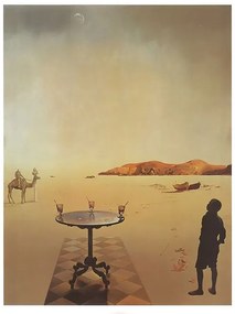 Sun table, 1936 Kunstdruk, Salvador Dalí, (24 x 30 cm)