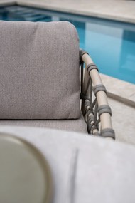 Taste by 4 Seasons Piacenza tuinset met Prado tafel 160 cm keramiek Tuinstoel   beige weerbestendig