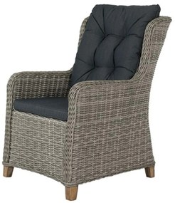 Torino dining wicker tuinstoel - Paloma grijs