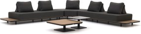 + 15% kassakorting | Hoek loungeset Bellagio | 5 personen | Loungeset Grijs | Hoekbank Aluminium | Kees Smit Tuinmeubelen