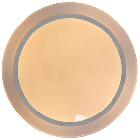 Smart plafondlamp wit 48 cm incl. LED en dimmer RGB - Jochem