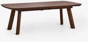 Rectangulaire Uitschuifbare Eettafel 240-300x110 Cm In Mdf Teodic Marrón Nogal Oscuro - Sklum