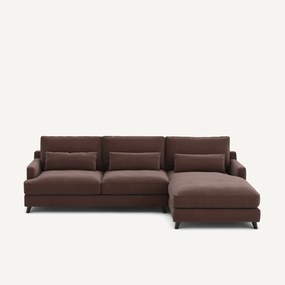 Linnen fluwelen hoekbank, ALWINE