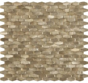 Dune Materia Mosaics Mozaiektegel 28.4x30cm Halley Gold 5mm Mat/glans Gold 1916859