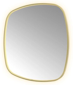 Hotbath &More Contour spiegel deens ovaal 100x100cm geborsteld messing PVD
