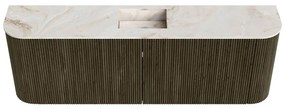 Mondiaz Joya DLux 125cm toiletmeubel ronding links/rechts shadow met wastafel faye midden zonder kraangat frappe