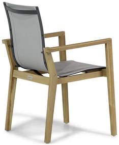 Lifestyle Garden Furniture Atlanta Dining Tuinstoel Stapelbaar Rope Old Teak Greywash