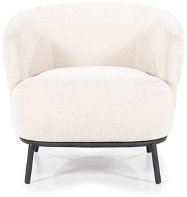 Eleonora David Zachte Fauteuil Beige Met Ronde Rug