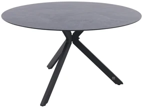 4 Seasons Locarno ronde tuintafel - antraciet Ø130 cm.