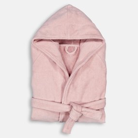 Badjas met kap in fluwelen badstof 450 g/m2, Trizie