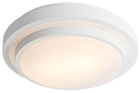 Buitenlamp Moderne plafondlamp wit 35 cm IP44 - Walden Modern E27 IP44 Buitenverlichting rond Lamp