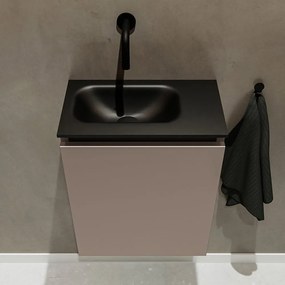 Mondiaz Ture 40cm toiletmeubel smoke met wastafel urban links geen kraangat