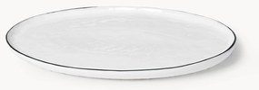 Handgemaakte porseleinen serveerplateau Salt, L 30 x B 20 cm