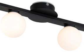 Buitenlamp Moderne plafondlamp zwart IP44 4-lichts - Cederic Modern G9 IP44 Buitenverlichting Lamp