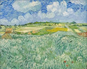 Kunstreproductie Plain at Auvers, 1890, Vincent van Gogh