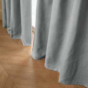 Verduisteringsgordijn van gewassen linnen, oogjes, Private