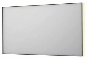 INK SP32 spiegel - 140x4x80cm rechthoek in stalen kader incl indir LED - verwarming - color changing - dimbaar en schakelaar - mat zwart 8410080