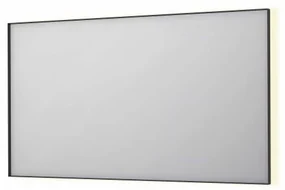INK SP32 spiegel - 140x4x80cm rechthoek in stalen kader incl indir LED - verwarming - color changing - dimbaar en schakelaar - mat zwart 8410080