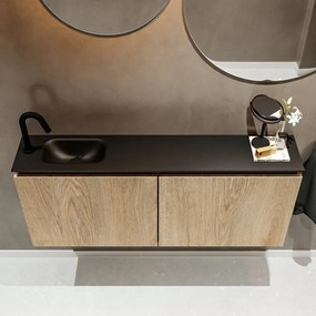 Mondiaz Ture 120cm toiletmeubel washed oak met wastafel urban links 1 kraangat