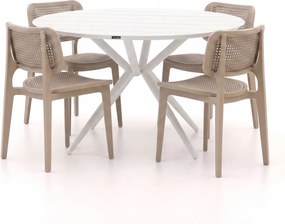 Diningset Forza | 4 personen | Tuinset aluminium | 5-delig | Kees Smit Tuinmeubelen