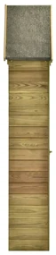 vidaXL Tuinschuur met deur 77x28x178 cm geïmpregneerd grenenhout