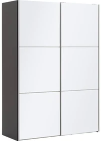 Goossens Kledingkast Easy Storage Sdk, 153 cm breed, 220 cm hoog, 2x 3 paneel glas schuifdeuren