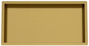 Saniclear Fido inbouwnis 60x30cm mat goud - geborsteld messing