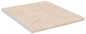 vidaXL Aanrechtblad 50x60x2,8 cm spaanplaat beige met marmertextuur