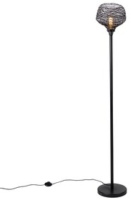 Design vloerlamp zwart 26 cm - Sarella Design E27 Binnenverlichting Lamp