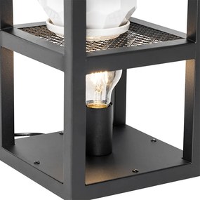 Industriële tafellamp zwart - Cage Rack Industriele / Industrie / Industrial E27 Binnenverlichting Lamp