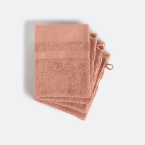 Set van 4 washandjes van gekamd katoenen van 600 g/m², KHEOPS