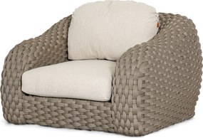 Stoel en Bank Loungeset 5 personen Rope Taupe  Santika Furniture Santika