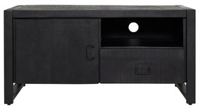 Starfurn Boaz Black Tv-meubel Zwart Mangohout 110 Cm - 110x45x55cm.