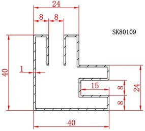 Saniclear Rivo inloop douchecabine 180x90cm met 40cm zijwand en 60cm vrije inloop verouderd messing