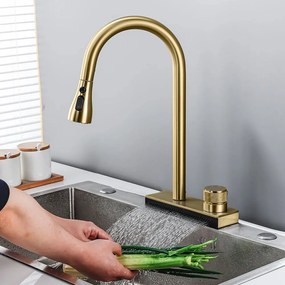 Keukenkraan REA CONOR Gold Brush