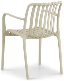 Tuinset 4 personen 160 cm Kunststof Taupe Domani Furniture Vento/Weston