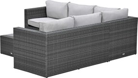 Garden Impressions Lyon loungeset 4-delig donker grijs