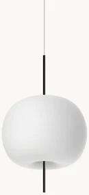 Dimbare hanglamp Kushi, mondgeblazen