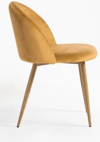 Set 4 fluwelen Vint Stoelen