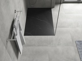 Mexen Hugo rechthoekige SMC douchebak 120 x 90 cm, zwarte steen - 42759012